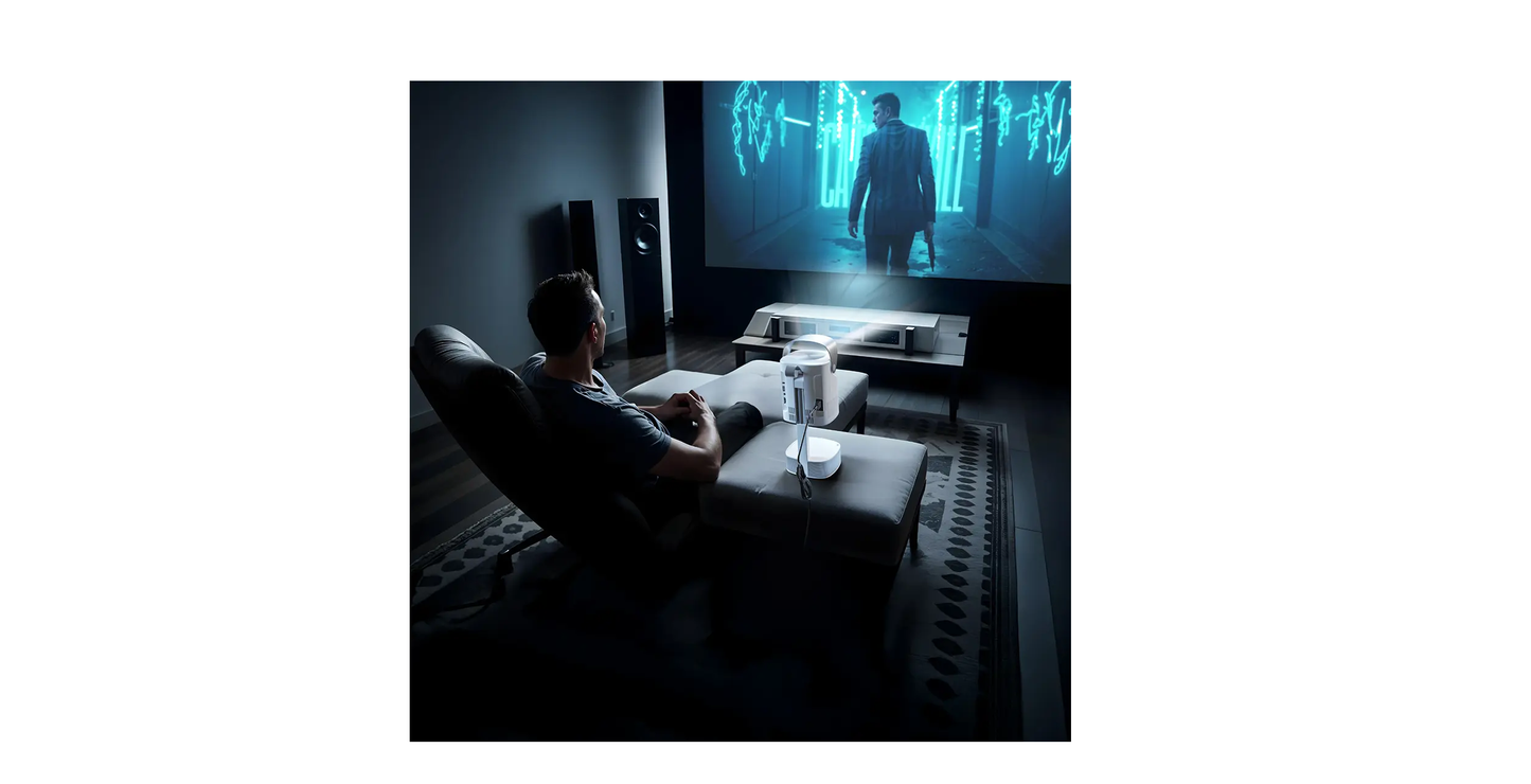 Green Lion Pluto Portable Projector - White