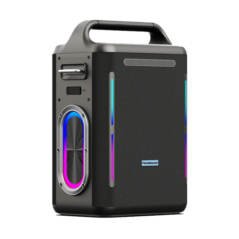 Powerology Karaoke Party Speaker - Silver