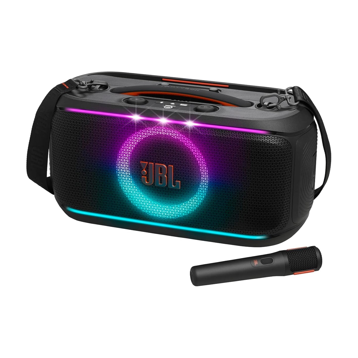 JBL PartyBox On-The-Go 2 - Wireless Karaoke Portable Bluetooth Speaker