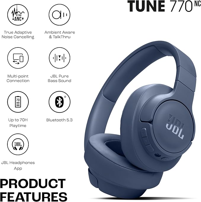 JBL TUNE 770NC Wireless Over-Ear Headphones