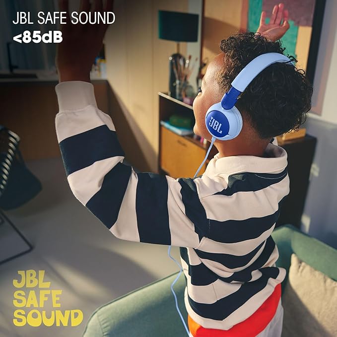 JBL Junior 320 Wired Over-Ear Headphones for Children with Built-in Microphone