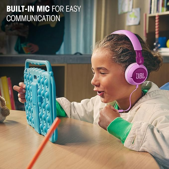 JBL Junior 320 Wired Over-Ear Headphones for Children with Built-in Microphone