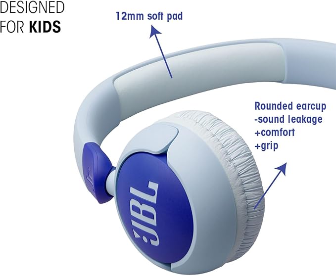 JBL Junior 320 Wired Over-Ear Headphones for Children with Built-in Microphone