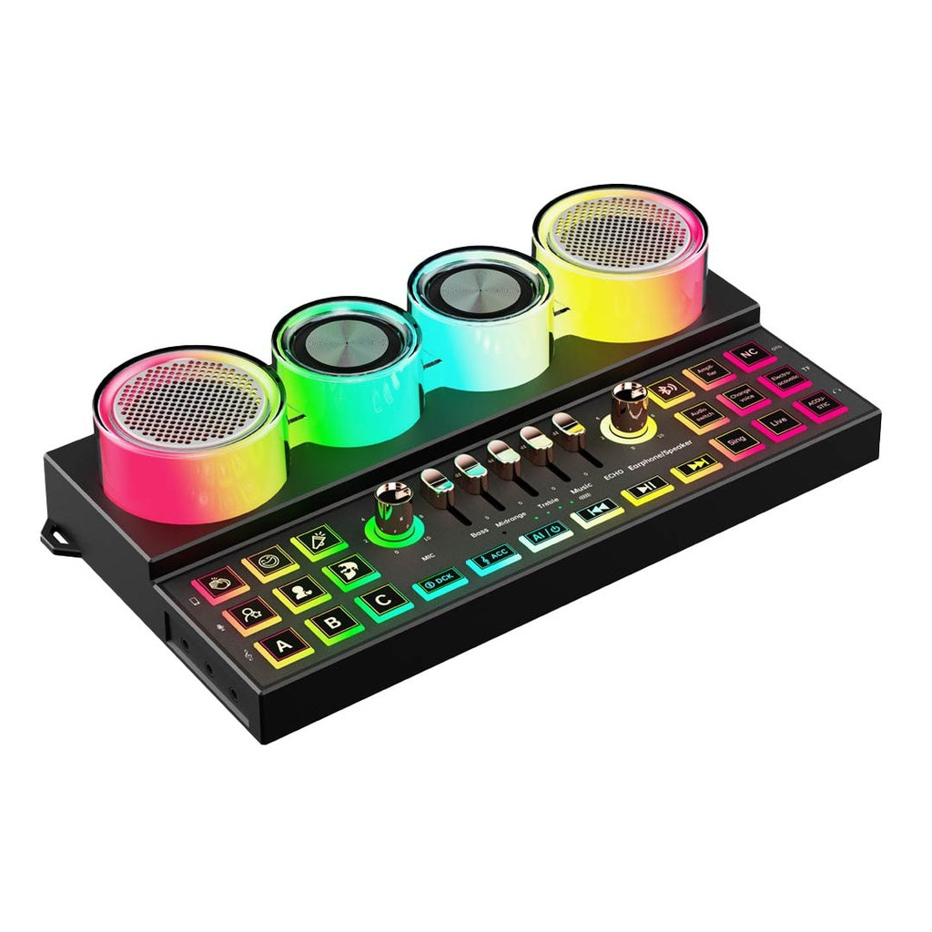 Porodo Soundtec Audiolink Multi-Platform Audio Mixer & Speaker