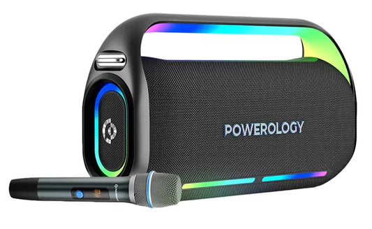 Powerology Deep Bass Party Speaker - Black