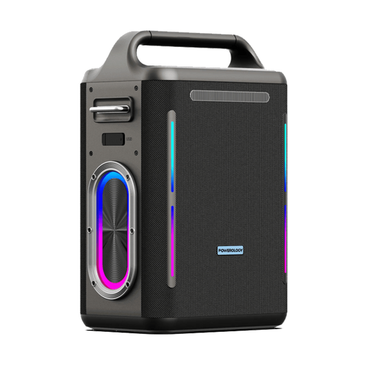 Powerology Karaoke Party Speaker - Silver