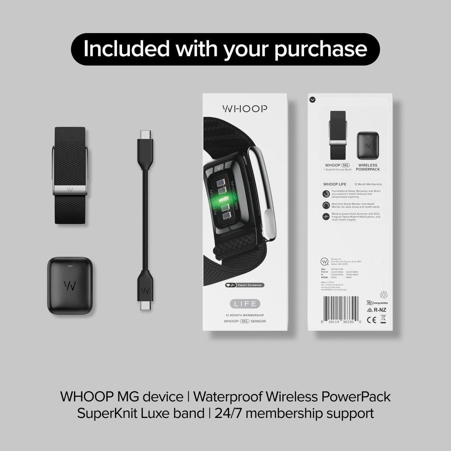 WHOOP Life MG – Health and Fitness Tracker