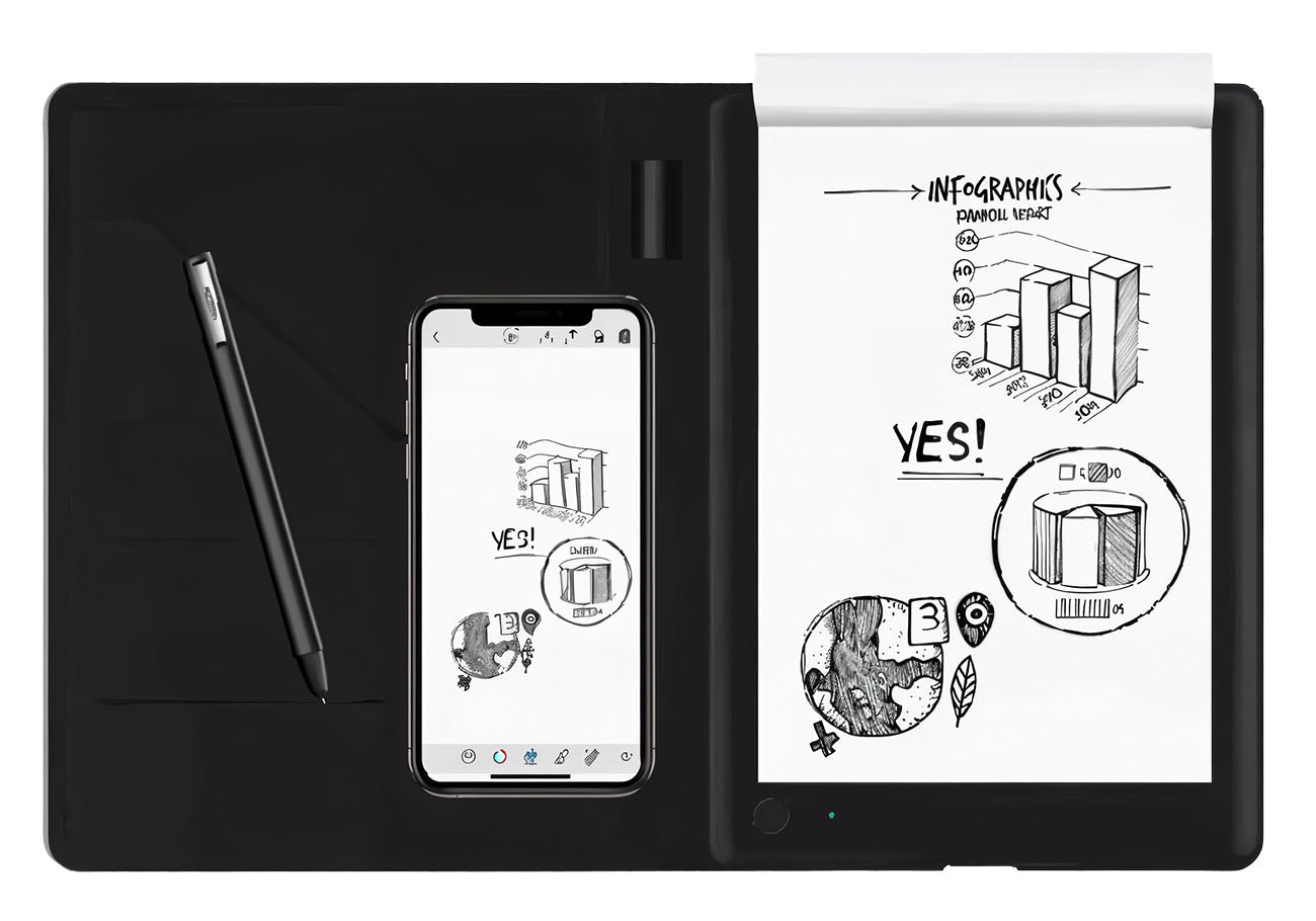 iNote SmartPad – Smart Digital Notepad for Syncing Handwritten Notes to Phone & Computer