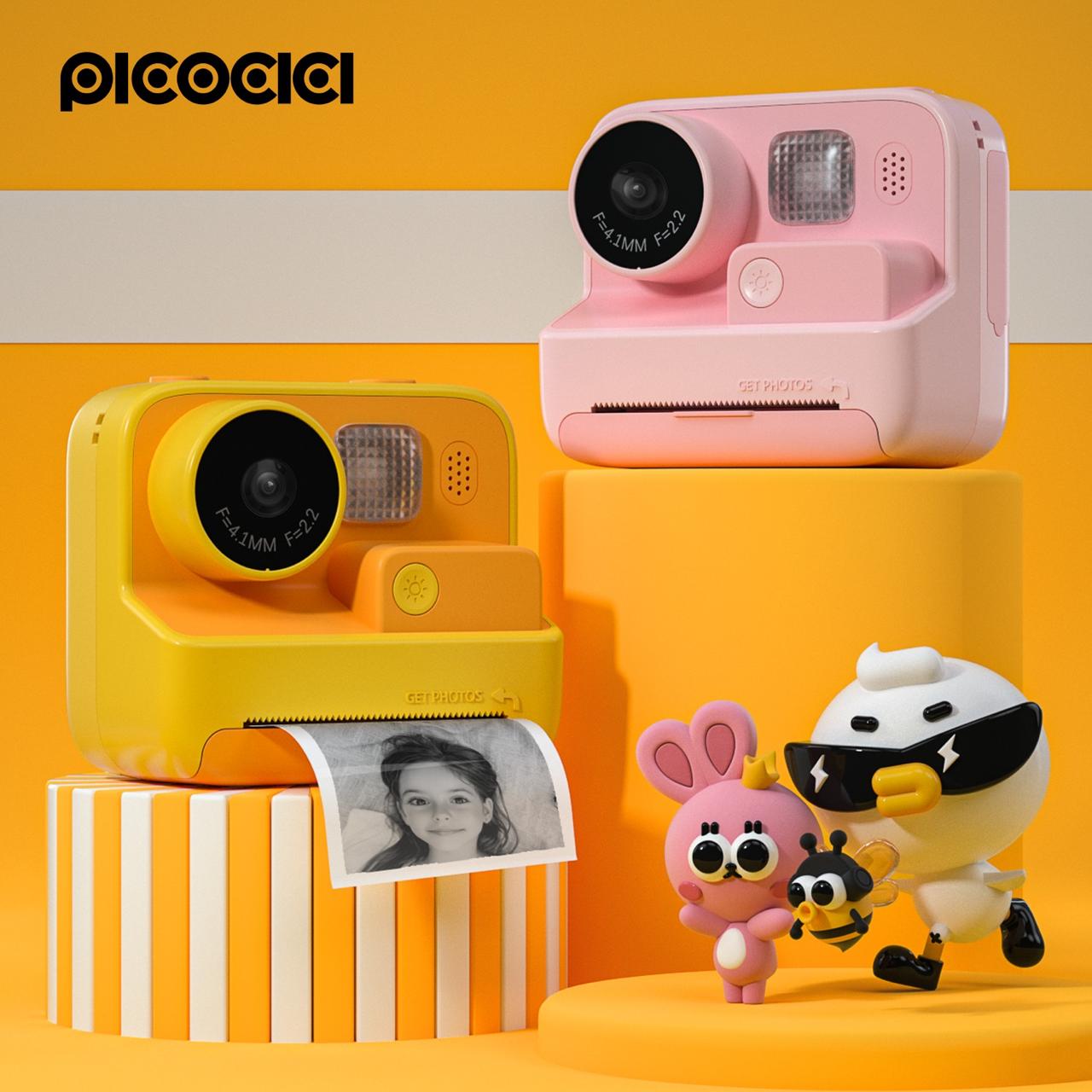 PICOCICI K27 Kids Print Camera (without memory card) – Pink-K27